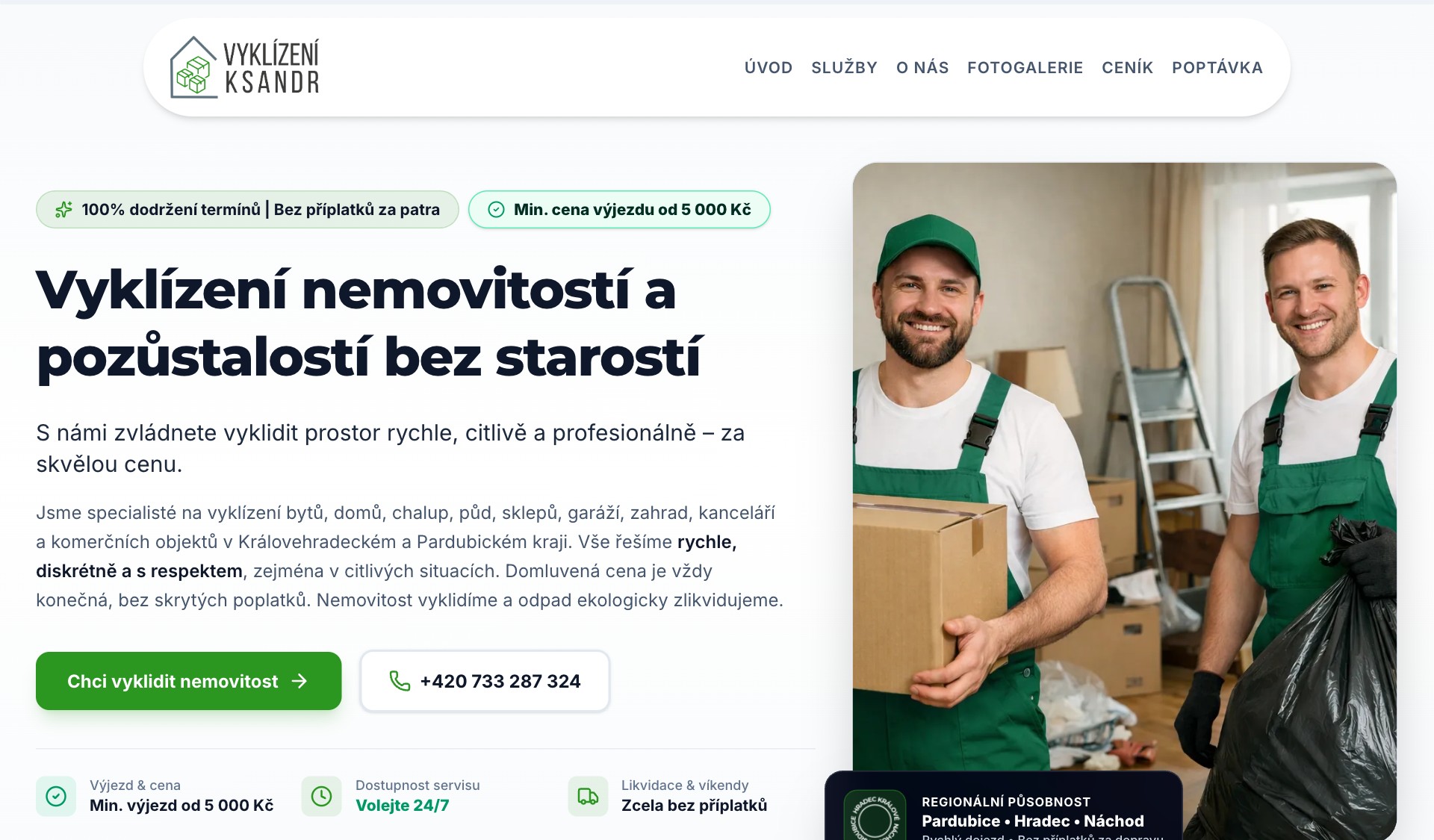 Web vyklizeniksandr.cz